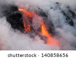 red hot lava flow  big island ...