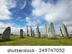 prehistoric site with menhirs...