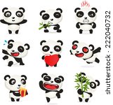 valentine cute panda set  with...