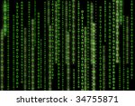 binary code texture, digital coding, abstract encoding, computer language, machine language, bytes representation, matrix texture, software concept - stock photo