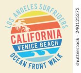 california surf typography  t...