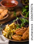 Small photo of Original weiner schnitzel, food photography, ready for advertisment