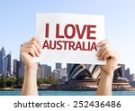 i love australia card with...