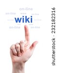 Small photo of Finger clicks word wiki online