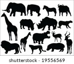 african safari silhouettes