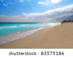 cancun beach caribbean sea in...