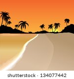 sunset vector background with...