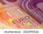 ten euro banknote in a macro...