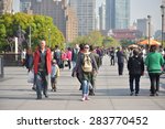 shanghai   april 15  tourists...