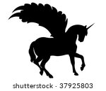 Black Unicorn Clipart