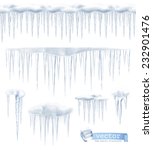 icicles  set vector