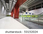 large business hall in modern...