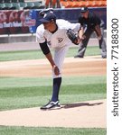 Small photo of SCRANTON, PA - MAY 8: Scranton Wilkes Barre Yankees pitcher Hector Noesi throws a pitch in a game against the Pawtucket Red Sox at PNC Field on May 8, 2011 in Scranton, PA.