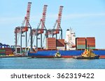 container stack  ship and...