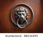 doorknocker with head of lion