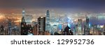 hong kong city skyline panorama ...