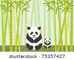 an endangered mother panda and...