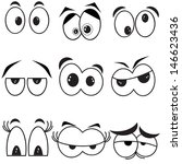 Vector Images, Illustrations and Cliparts: Funny cartoon eyes. All in