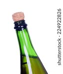 Small photo of Without uncorking champagne bottle isolated on white background