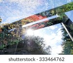 double exposure torii gate with ...