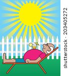 Mann Im Liegestuhl Clipart sdatec.com
