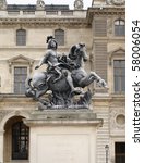 equestrian statue of king louis ...
