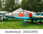 Small photo of Su-25 - Soviet armored single subsonic attack aircraft designed to provide close air support for troops in the fighting day and night in any weather conditions.