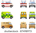 ambulance and cash van.  set of ...