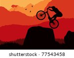 Animated Mountain Biking