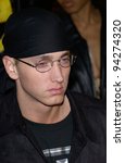 Small photo of Actor/rapper EMINEM at the world premiere of his new movie 8 Mile, in Los Angeles. 06NOV2002. Paul Smith / Featureflash