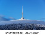 telecommunication tower on the...