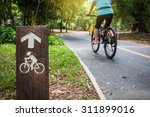 bicycle sign  bicycle lane in...