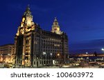 the royal liver building at...