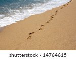 a photo of footprints on the...