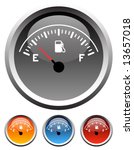 dashboard gas gauge icons in 4...