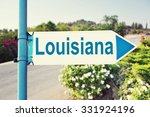 louisiana road sign with...