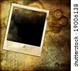 Polaroid photo frame : retro grunge background with polaroid frame.