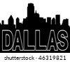 Dallas+skyline+black+and+white