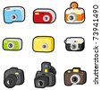 Cartoon Camera Icon Set Stock Vector Illustration 78647866 : Shutterstock