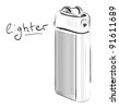 Lighter Cartoon Sketch Vector Illustration - 83209039 : Shutterstock