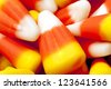 Candy corn photographed up close. - stock photo