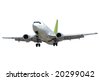 Plane isolated on a clean white background. - stock photo
