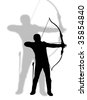 Olympic Archery Silhouette