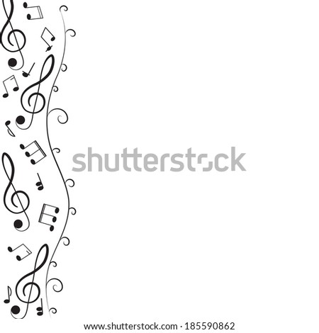 Music Treble Clef Notes Your Design Stock Vector 94332013 - Shutterstock