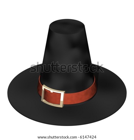 Beautiful Pilgrim Hat Isolated On White Pilgrim Hat Stock Images Royalty Free Images Vectors