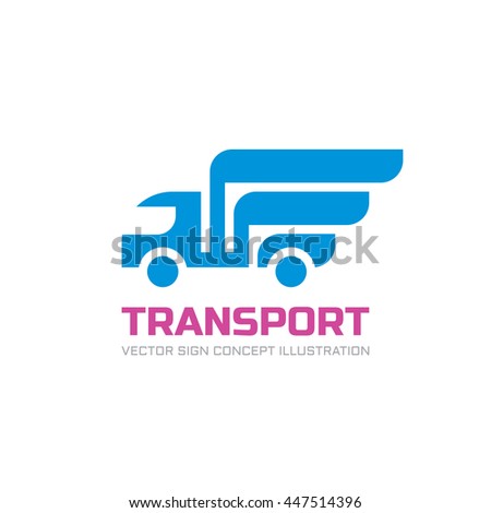 Transport Vector Logo Template Abstract Car Stock Vector 454198642 Shutterstock Transport Logo Templates