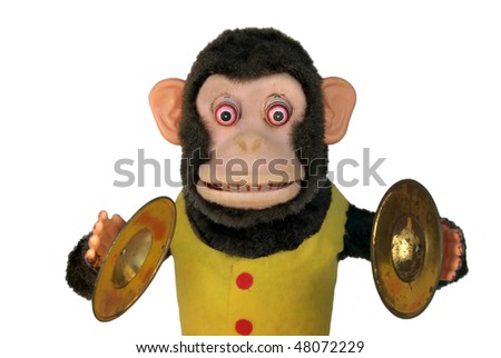 monkey with instrument toy