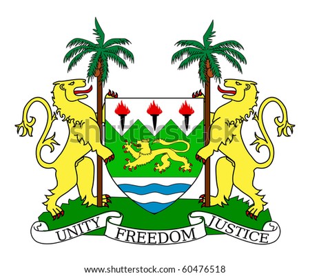 Download Sierra Leone Coat Arms Seal National Stock Illustration ...