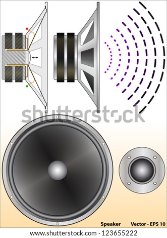 Speaker Crossovers Circuit Diagram Stock Vector 123517021 - Shutterstock