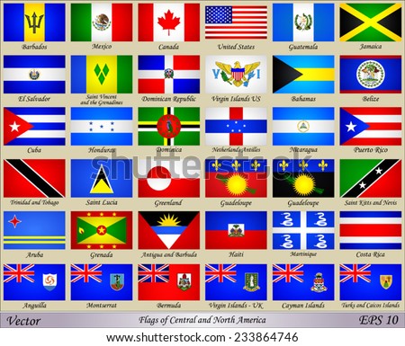 Central America Flags Stock Images, Royalty-Free Images & Vectors ...